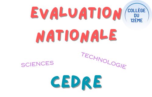 Evaluation nationale CEDRE sciences – technologie