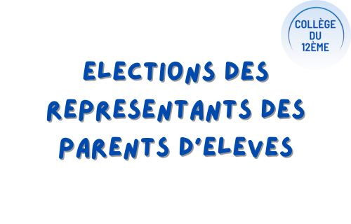 Elections des représentants des parents d’élèves