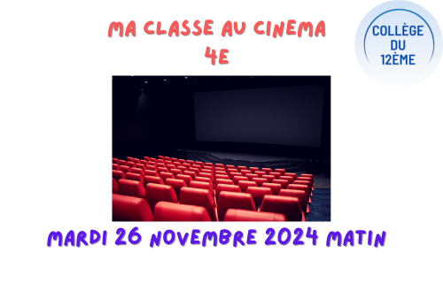 MA CLASSE AU CINEMA 4è