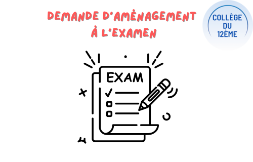 Demande d’aménagement à l’examen