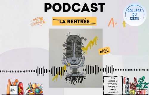 Podcast spécial « Rentrée des classes 6°, 5°, 4°, 3° ».