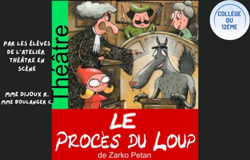 Représentation « le procès du loup », vendredi 24 avril à la médiathèque du Tampon