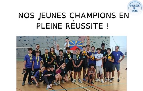 Quelle fête ! Nos jeunes champions en pleine réussite ! 