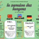 Semaine des langues du 4 au 8 avril 2022