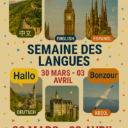 📢 Semaine des Langues 2026 au Collège Achille Grondin! 🌍