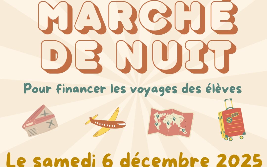 Les élèves du collège au Marché de nuit !