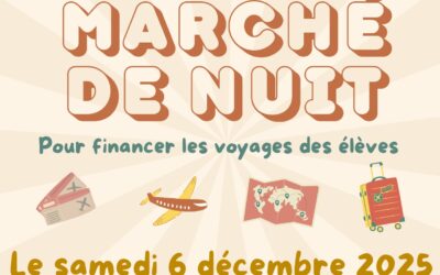 Les élèves du collège au Marché de nuit !