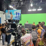 Visite des élèves journalistes de la 4B et 5A des locaux de Réunion La Première