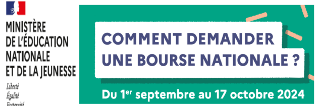 Campagne de bourse nationale – Rentrée 2024