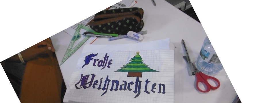 Les 6èmes Lilas : artistes calligraphes de Noël ! (en allemand et en gothique !)