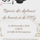 Cérémonie de remise des diplômes du DNB et du CFG