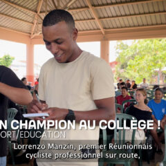 Une rencontre inspirante avec Lorenzo Manzin, ancien élève et champion cycliste