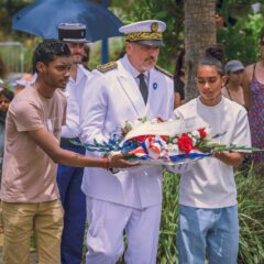 NOTRE CHORALE À LA COMMÉMORATION DU 11 NOVEMBRE DE BRAS-PANON