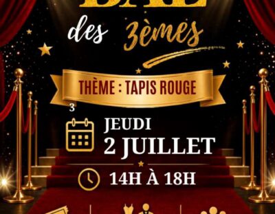 🎉 BAL DES 3e – LE RENDEZ-VOUS À NE PAS MANQUER ! 🎉