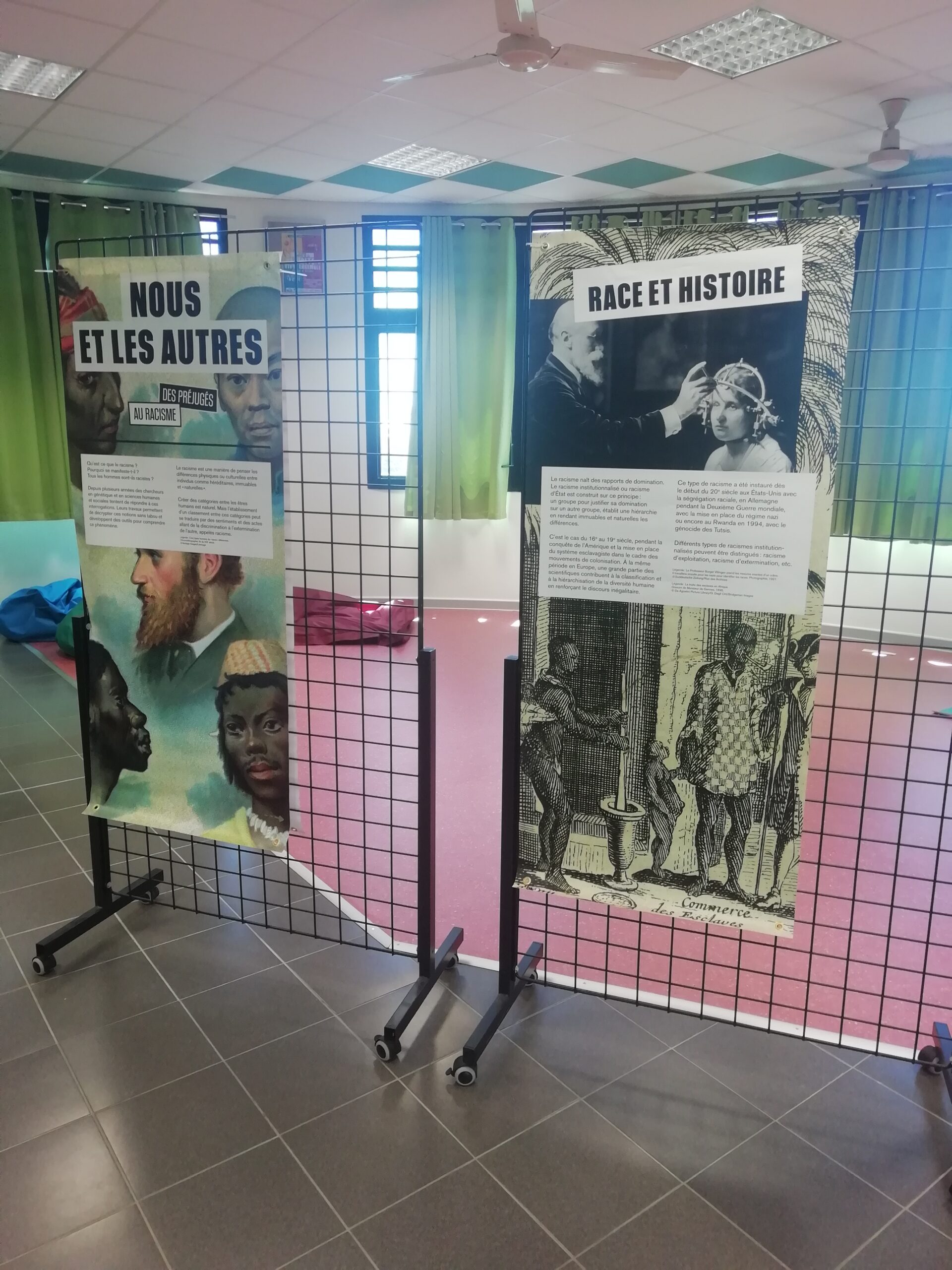 Accueil de l’exposition “Nous et les autres, des préjugés au racisme” au Collège