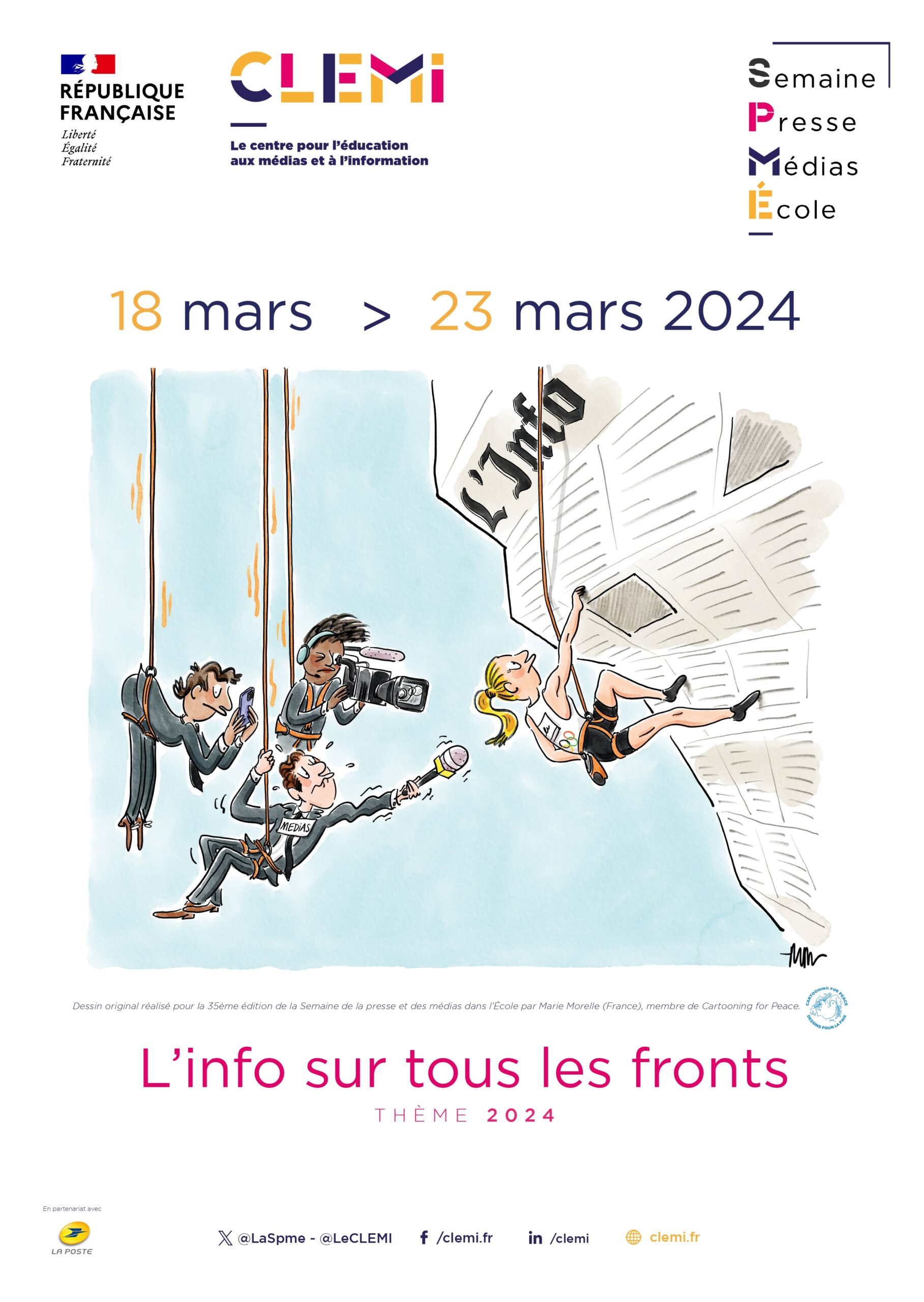 Du 18 Mars 2024 au 23 Mars 2024 : la 35ème Semaine de la Presse et des Médias au Collège