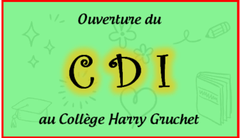 Ouverture du nouveau CDI au collège Harry GRUCHET