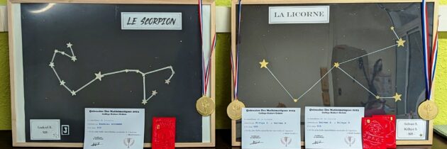 Les médailles de l’exposition « Math’Etoiles »