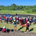 Sortie de la section sportive au stade des eaux vives