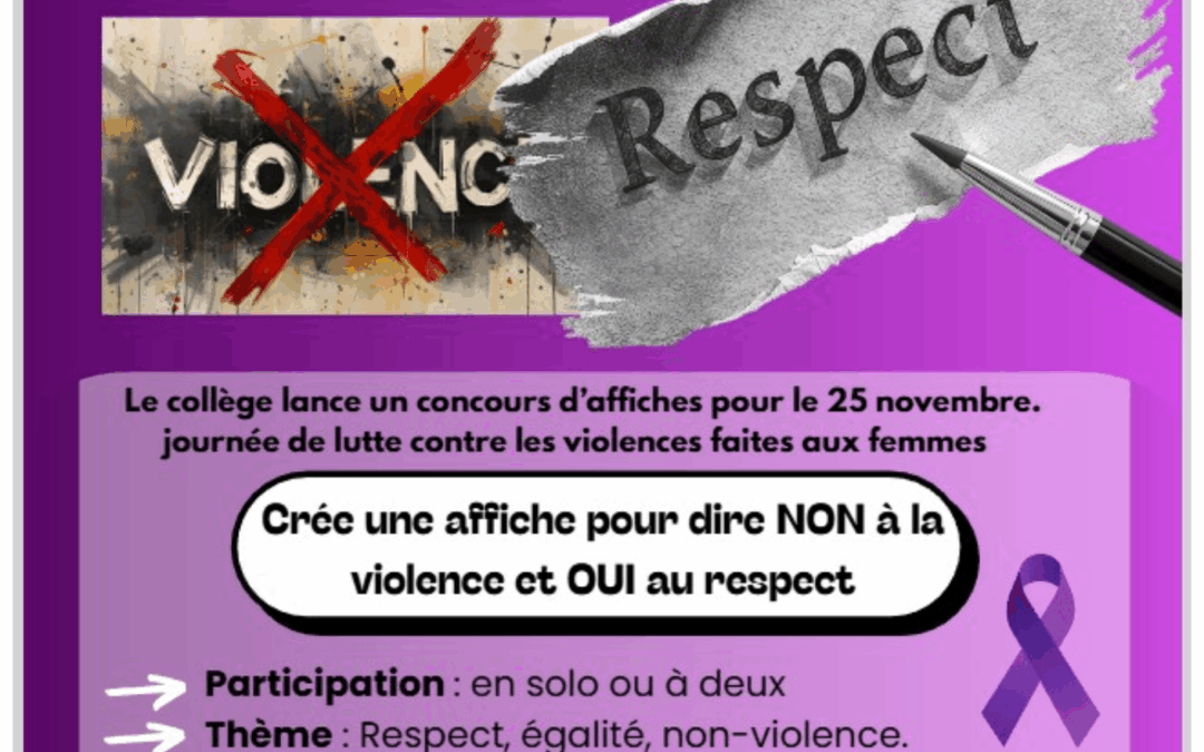 Résultat concours d&rsquo;affiches contre les violences