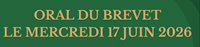 Oral du Brevet des Collèges – classe de 3eme