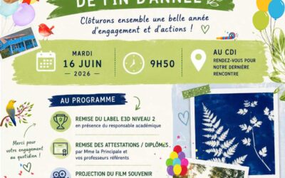 Les éco-délégués célèbrent une année d’engagement