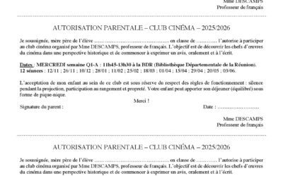 Autorisation Parentale