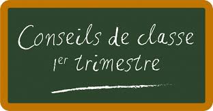 Calendrier des conseils de classe – 1er trimestre