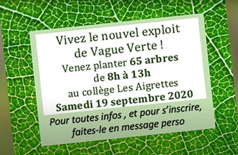Vague Verte 2020 – Opération Plantations…