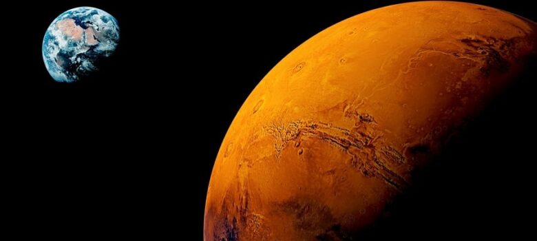 La terre vue de Mars