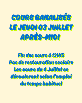 Informations de fin d’année