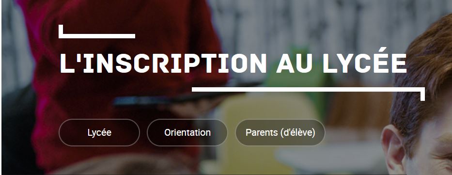 Inscription Lycée pour l&rsquo;année 2021-2022