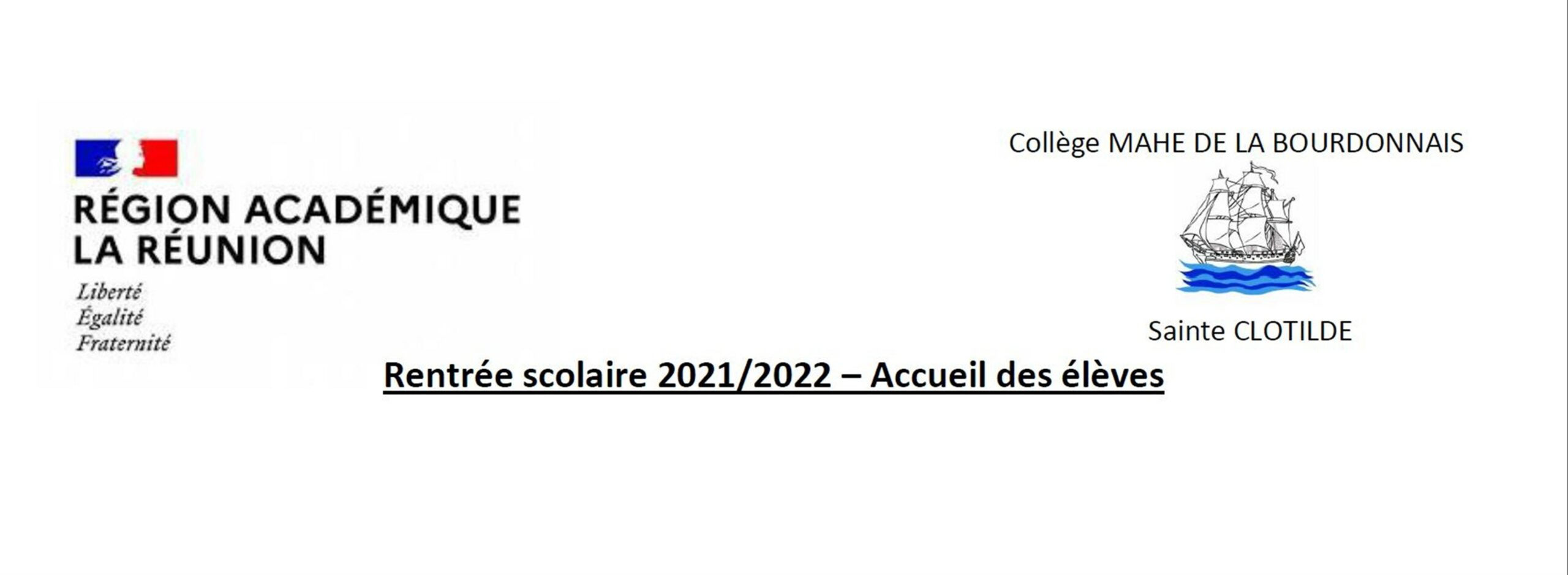 Rentrée scolaire 2021/2022