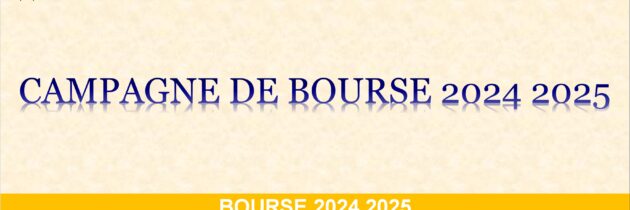 Bourse 2024 2025