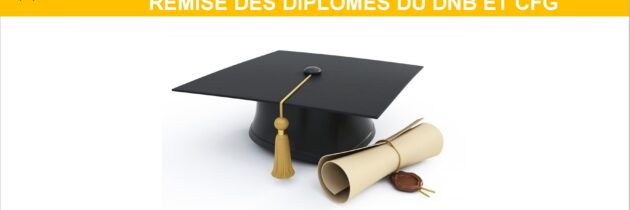 Remise des diplômes du DNB CFG 2024