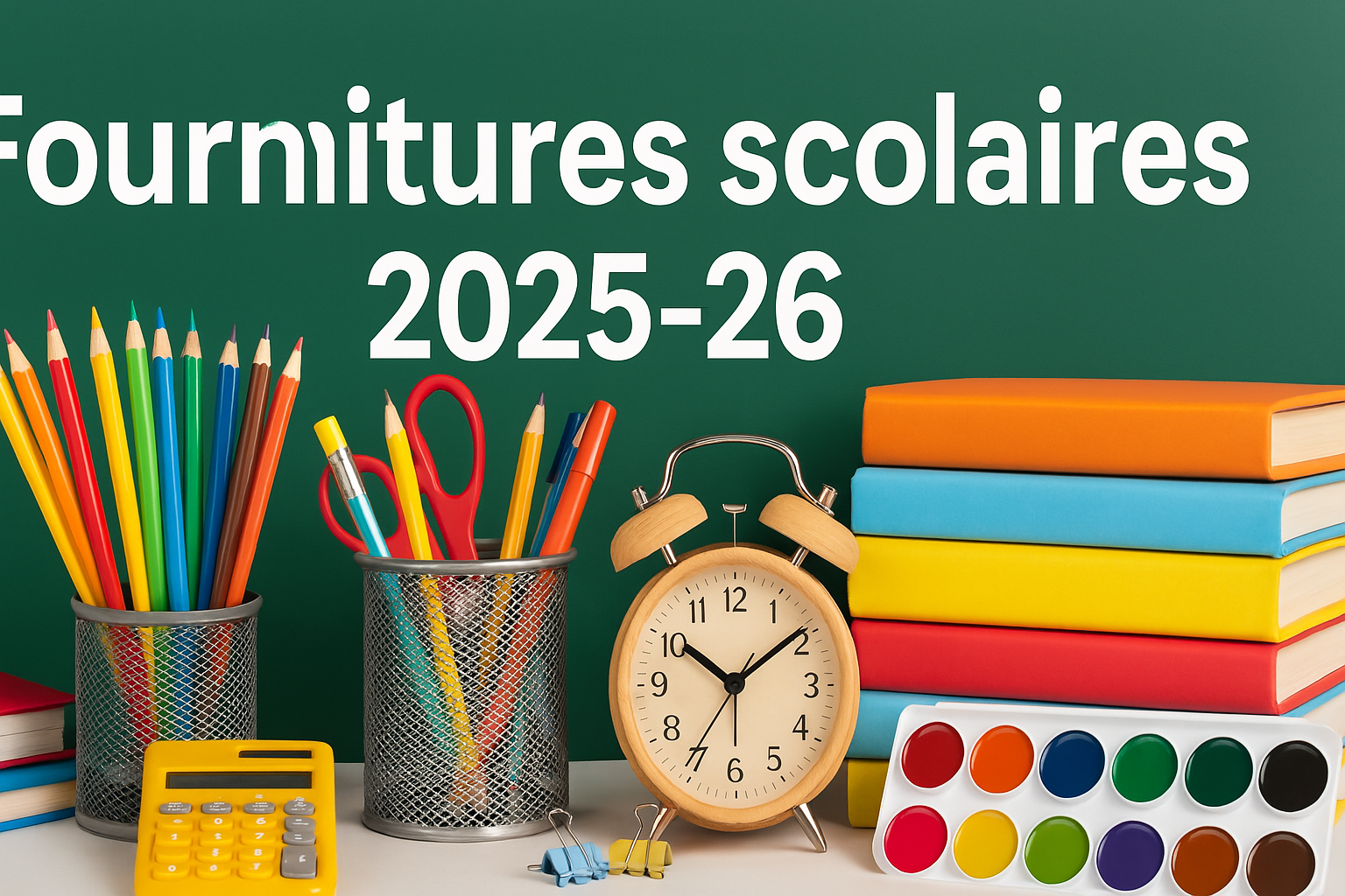 Rentrée scolaire 2025 : listes des fournitures scolaires
