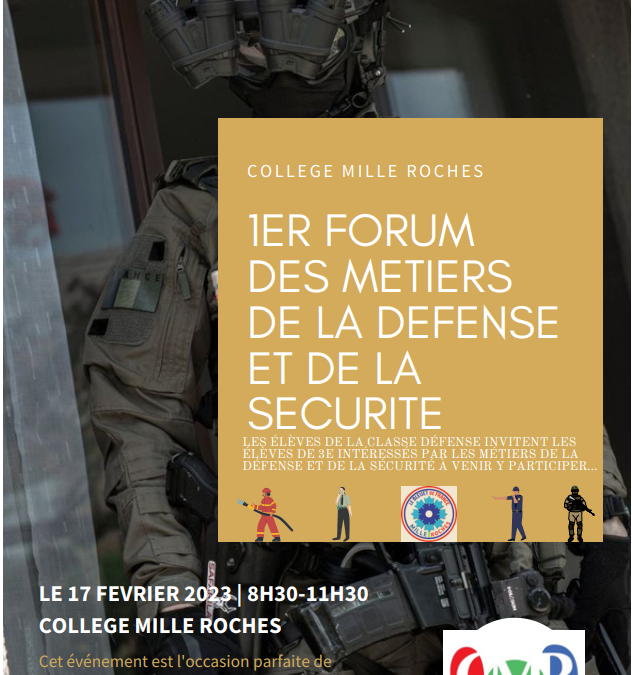 Forum des métiers de la Défense et de la sécurité