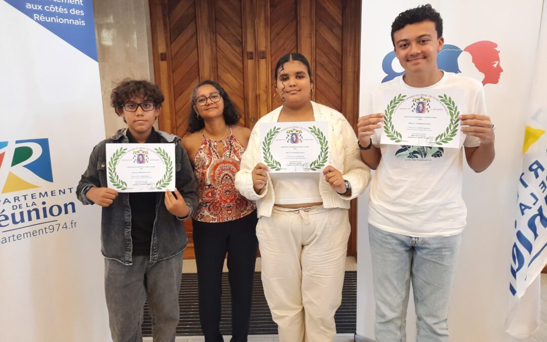 Des élèves latinistes primés au concours d’écriture de l’AMOPA !