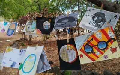 Grande Lessive  » Nuit et jour: réfléchir les lumières ! »