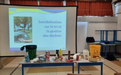 sensibilisation des 6E au tri des déchets