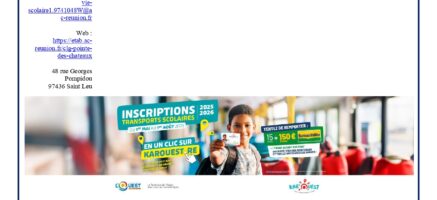 Inscription bus scolaire 2025-2026