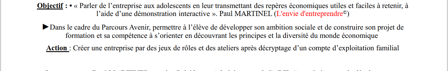 Envie d’entreprendre 2024-2025