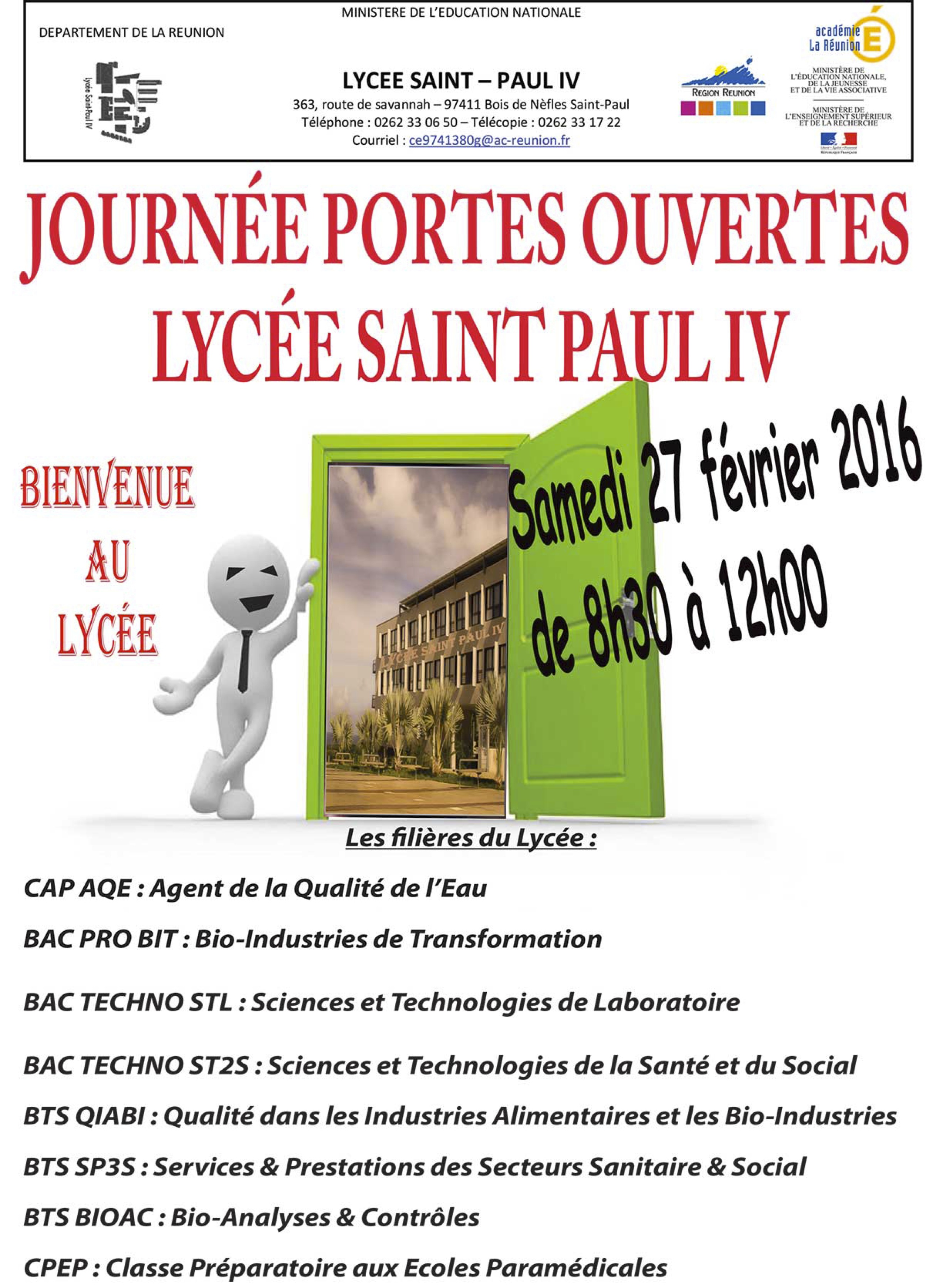 JPO – Lycée Saint Paul IV – 2016