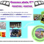 CONCOURS PHOTO 4ème : POLLUTIONS / SOLUTIONS