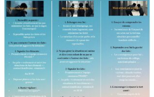 Flyer harcèlement en milieu scolaire à destination des parents