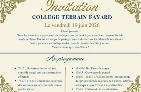 Invitation Fayard d&rsquo;Or