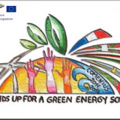 Le logo « Hands Up for a Green Energy School »