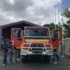 Visite, par la classe Défense, de la caserne de pompier de Sainte-Rose (S.D.I.S.R)