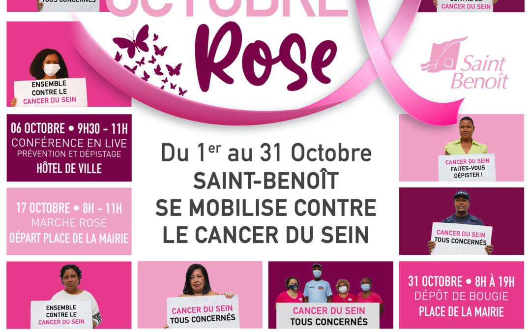 Octobre rose : c’est parti ! Découvrez le programme à Saint-Benoît !