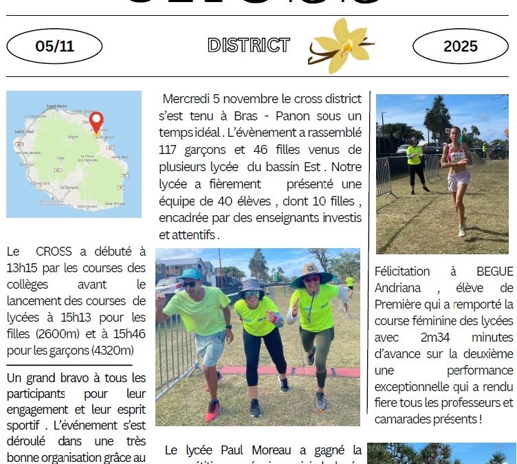 Cross district, le 5 novembre 2025